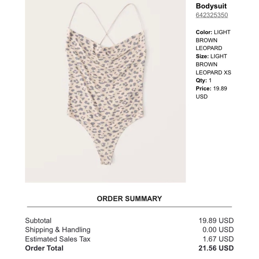 Leopard bodysuit
